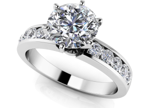 Channel Band Diamond Ring