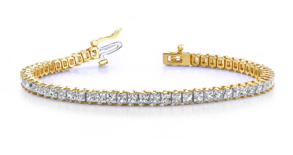 Classic Princess Prong Set Diamond Tennis Bracelet