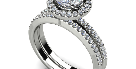 Eternal Dreams Round Diamond Wedding Ring Set
