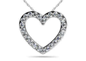 Perfect Diamond Heart Pendant