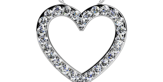 Perfect Diamond Heart Pendant