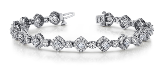 Spotlight Princess Cut Diamond Bracelet edit