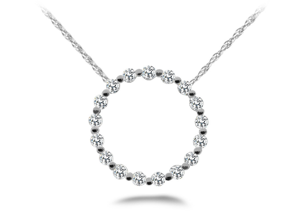 Stunning Diamond Circle Pendant