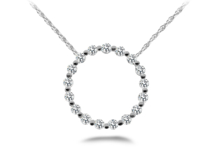 Stunning Diamond Circle Pendant
