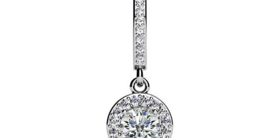 Surrounded With Love Diamond Drop Pendant